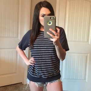 AG Adriano Goldschmied Navy sweater shirt S